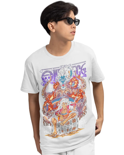 One Piece Luffy vs Kaido Plus Size T-Shirt | Regular, Oversized & 3XL–7XL
