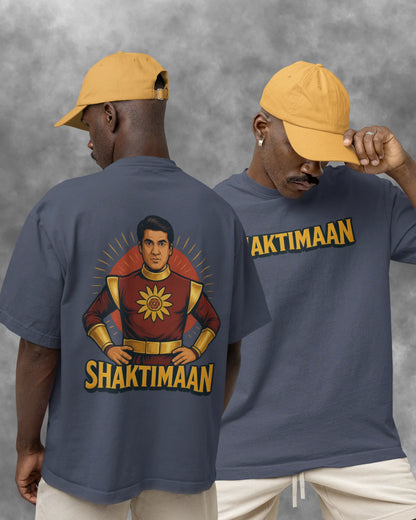 Shaktimaan Oversized T-Shirt | Front & Back Design 180 GSM | AWBlack