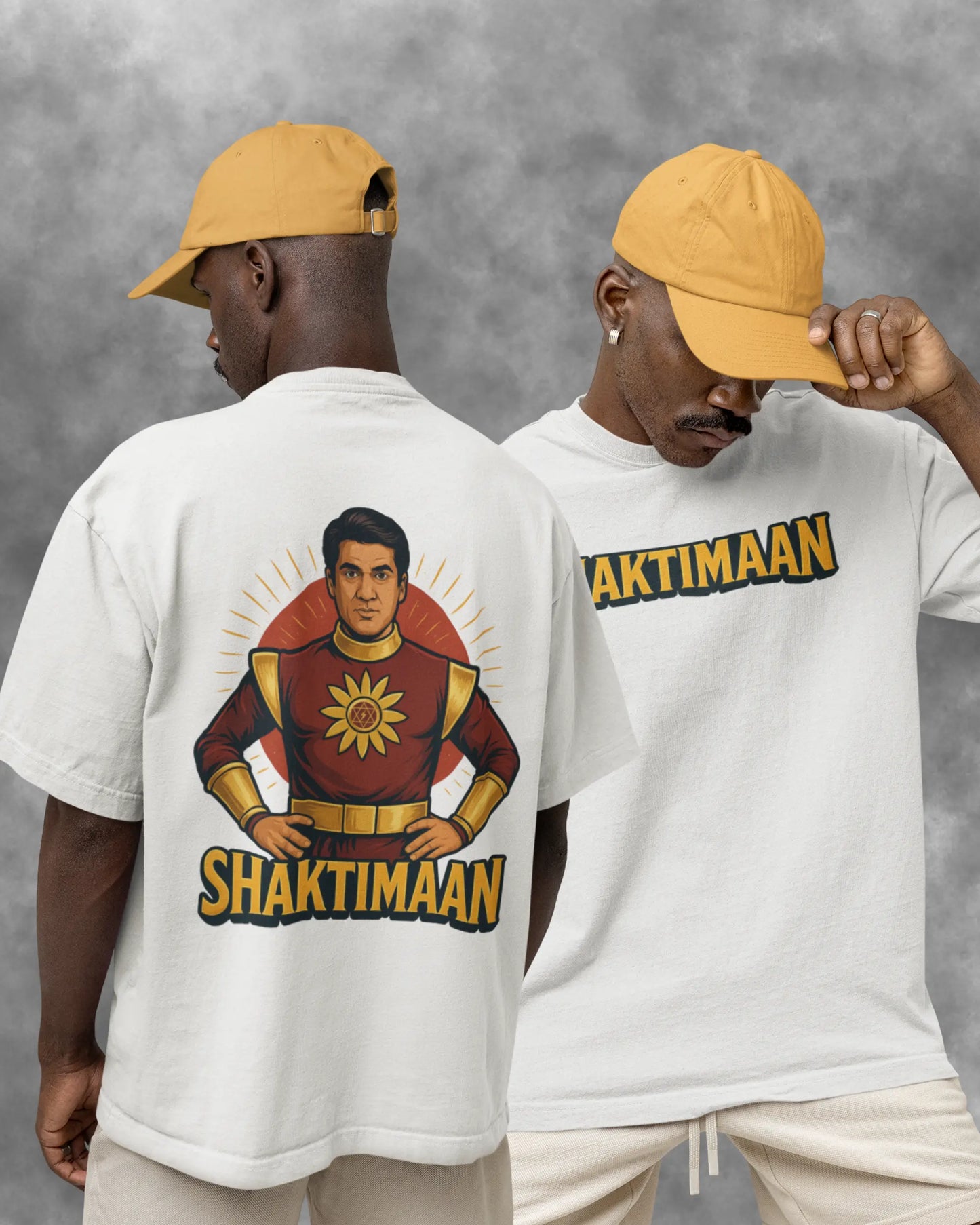 Shaktimaan Oversized T-Shirt | Front & Back Design 180 GSM | AWBlack