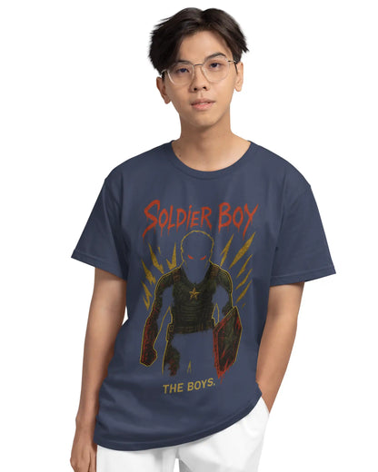 Soldier Boy Dark Mode The Boys T-Shirt | Multi-Fit Premium 180 GSM | S-7XL