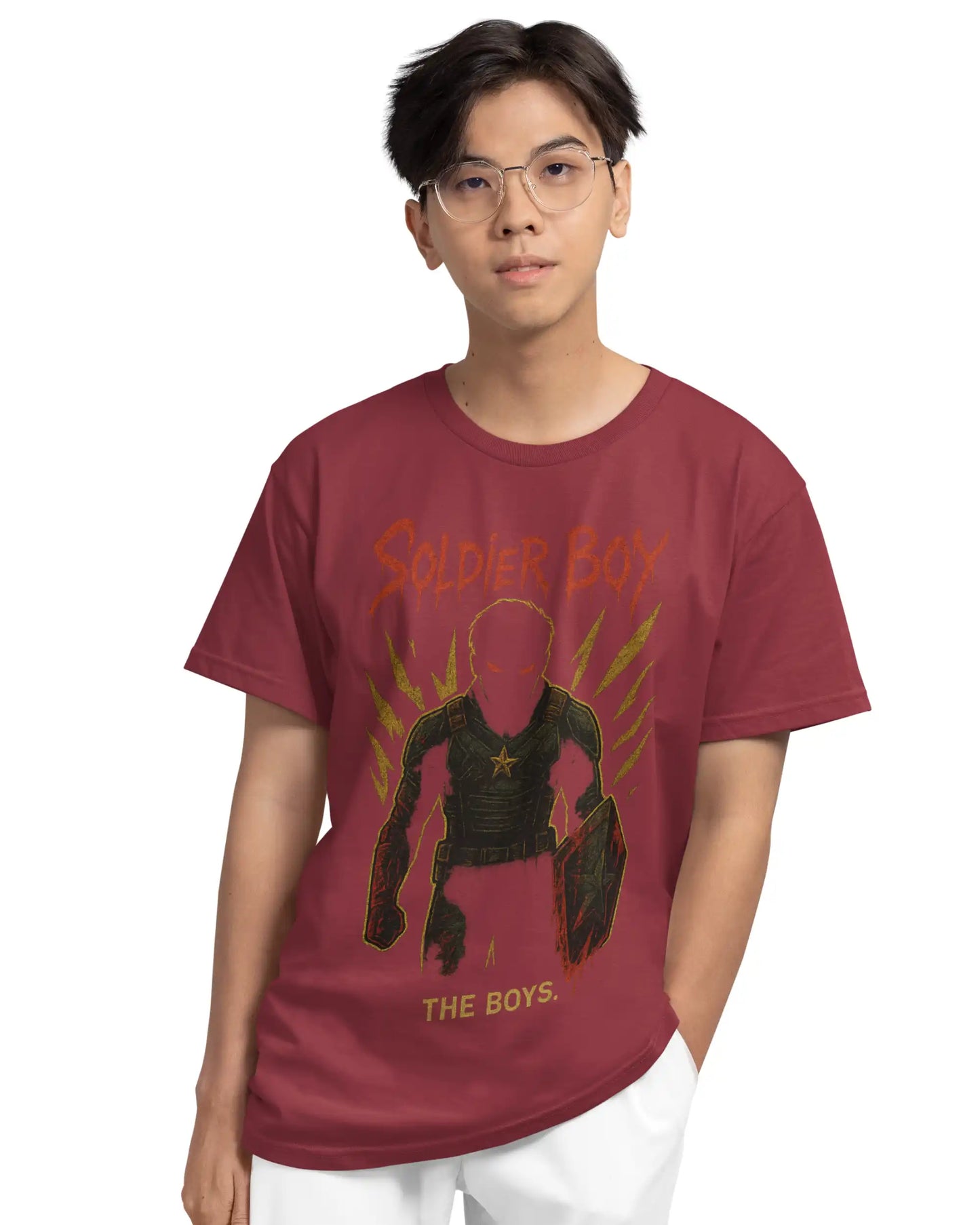 Soldier Boy Dark Mode The Boys T-Shirt | Multi-Fit Premium 180 GSM | S-7XL