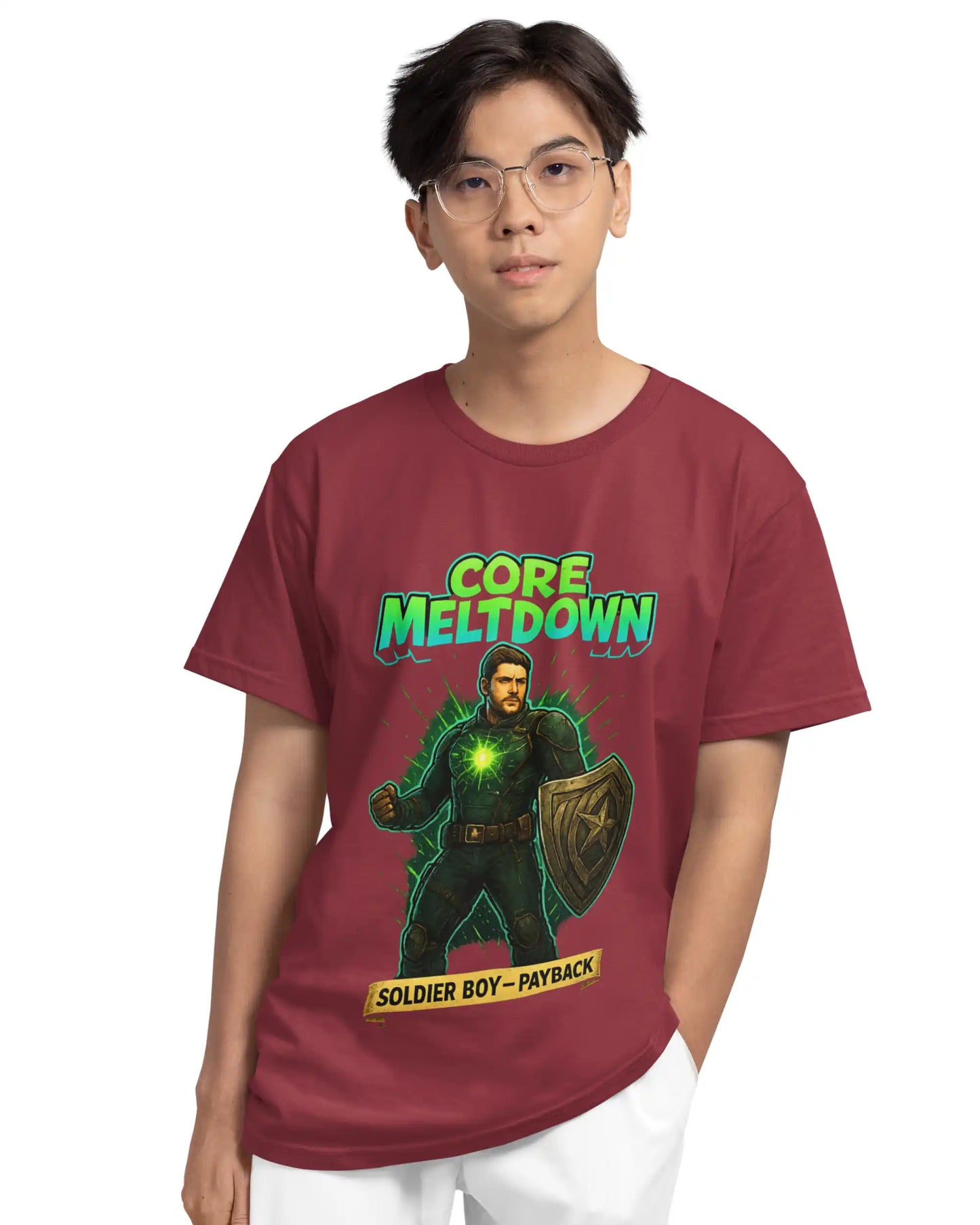Soldier Boy Plus-Size T-Shirt | 180 GSM The Boys Graphic Tee S–7XL | AWBlack