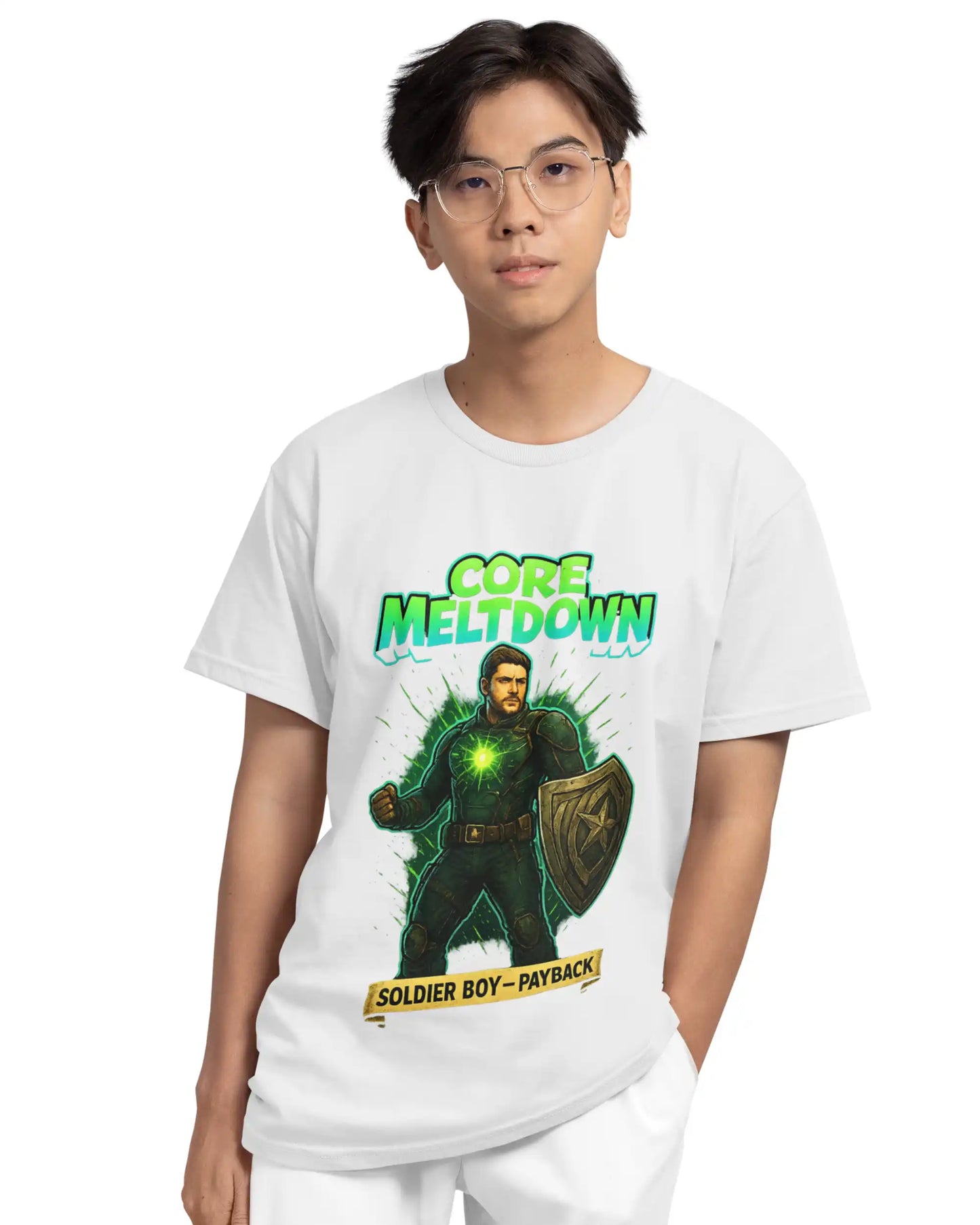 Soldier Boy Plus-Size T-Shirt | 180 GSM The Boys Graphic Tee S–7XL | AWBlack