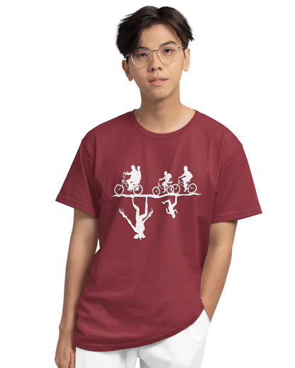 Stranger Things Upside Down T-Shirt | Multi-Fit Premium 180 GSM | S-7XL
