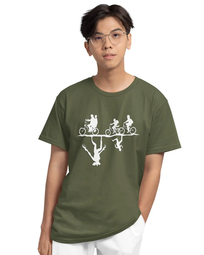 Stranger Things Upside Down T-Shirt | Multi-Fit Premium 180 GSM | S-7XL
