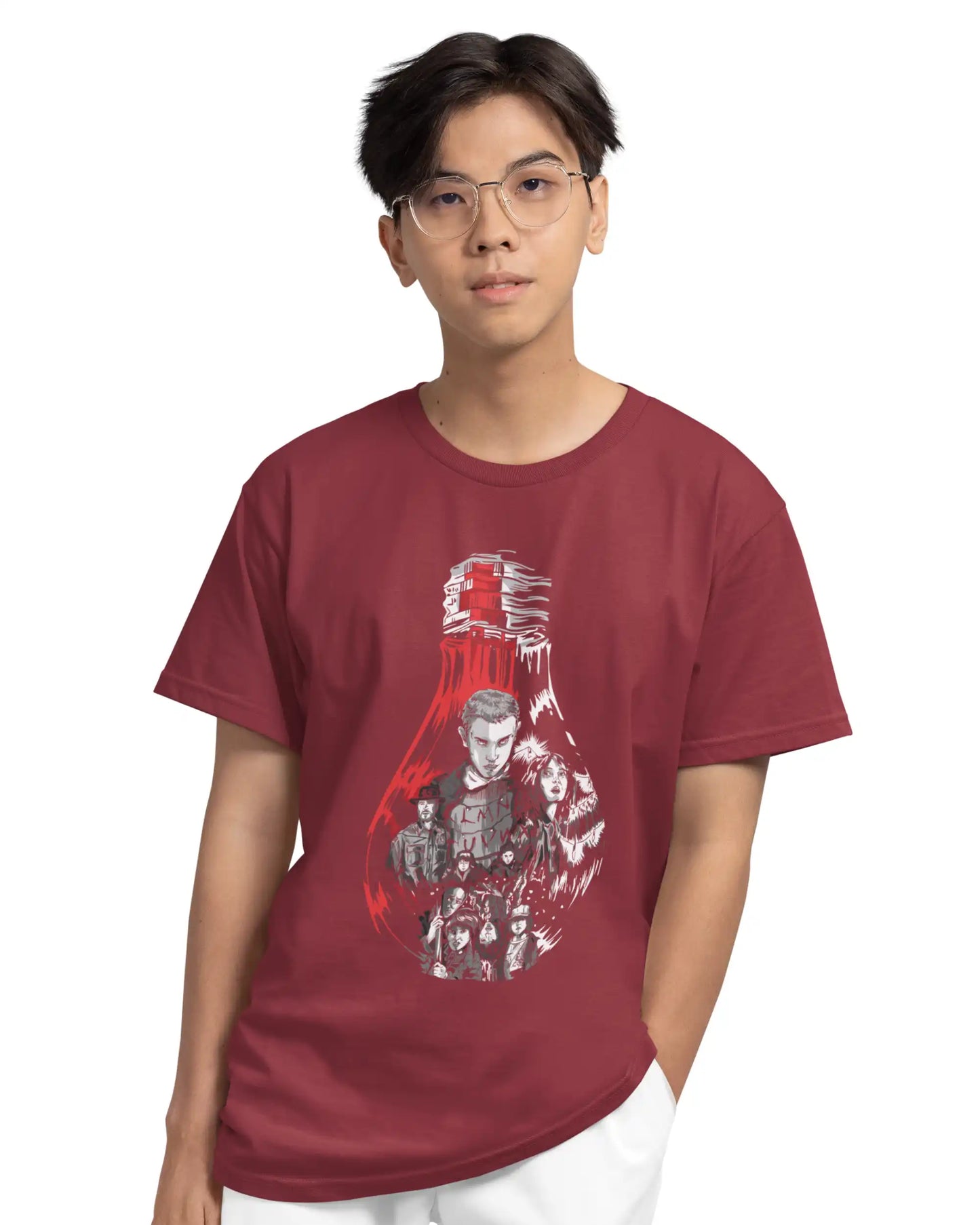 Stranger Things Cast T-Shirt | Multi-Fit Premium 180 GSM | S-7XL