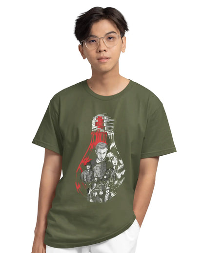 Stranger Things Cast T-Shirt | Multi-Fit Premium 180 GSM | S-7XL
