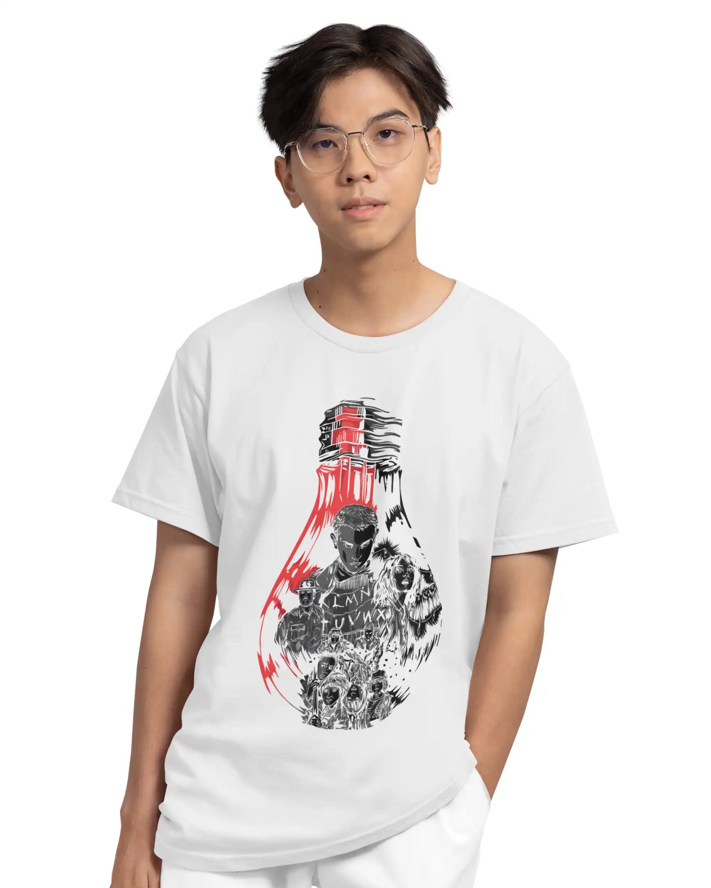 Stranger Things Cast T-Shirt | Multi-Fit Premium 180 GSM | S-7XL