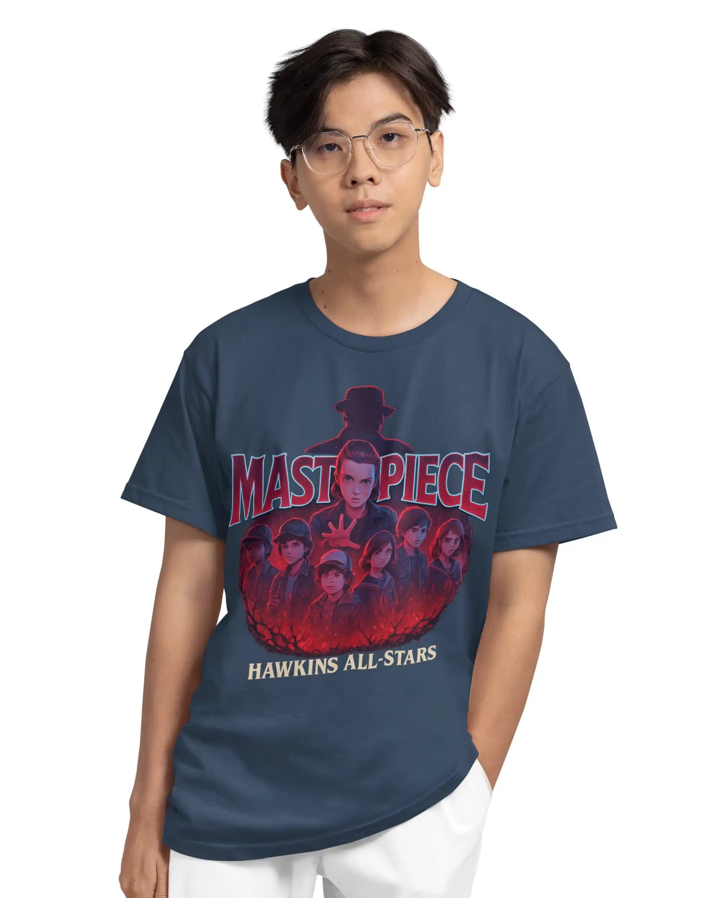 Stranger Things Plus Size T-Shirt | Hawkins All-Stars Graphic Tee | Multi-Fit 180 GSM | S–7XL