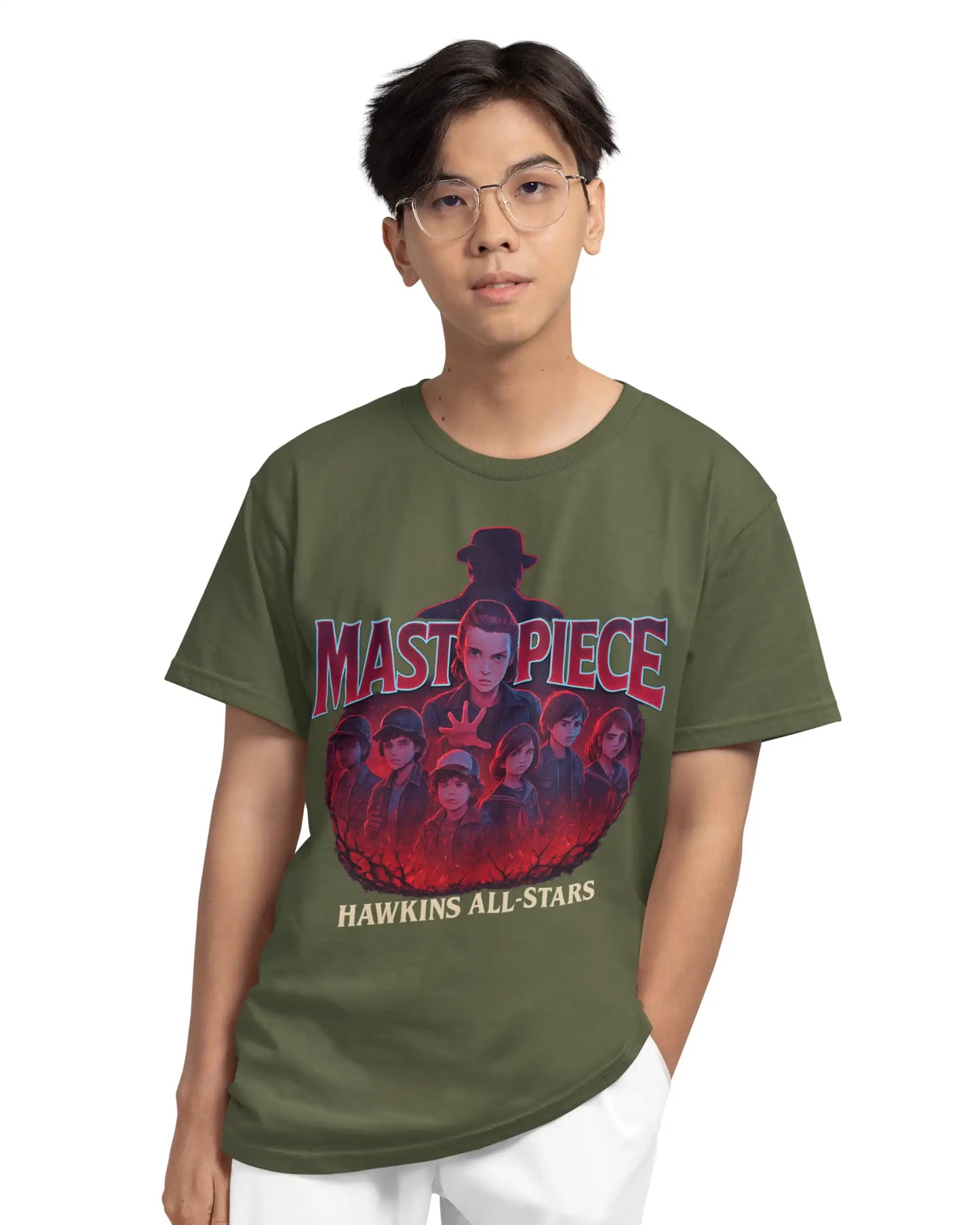 Stranger Things Plus Size T-Shirt | Hawkins All-Stars Graphic Tee | Multi-Fit 180 GSM | S–7XL