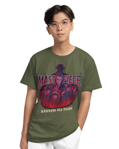 Stranger Things Plus Size T-Shirt | Hawkins All-Stars Graphic Tee | Multi-Fit 180 GSM | S–7XL