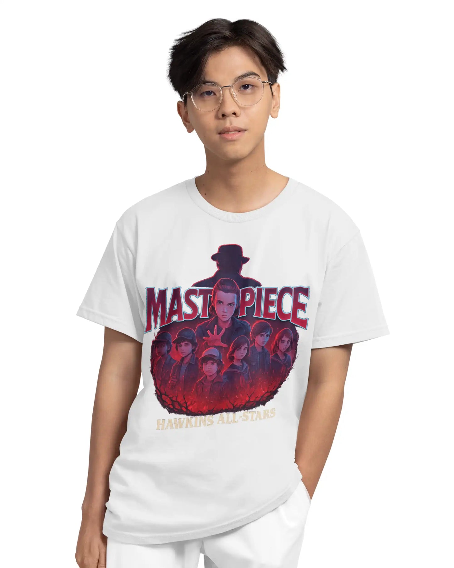 Stranger Things Plus Size T-Shirt | Hawkins All-Stars Graphic Tee | Multi-Fit 180 GSM | S–7XL