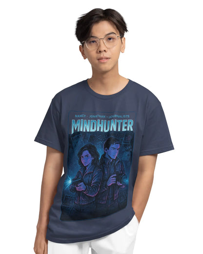 Stranger Things Mindhunter Plus Size T-Shirt | Nancy & Jonathan Graphic Tee | Multi-Fit 180 GSM | S–7XL