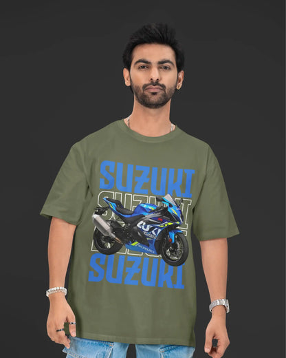 Suzuki GSX-R Motorcycle Bike T-Shirt  | Multi-Fit Premium 180 GSM | S-7XL