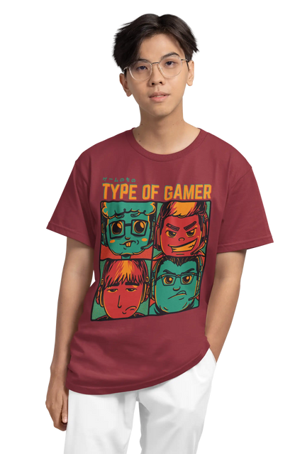 The Gamer Anime T-Shirt | Multi-Fit Premium 180 GSM Cotton | S–7XL