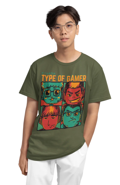 The Gamer Anime T-Shirt | Multi-Fit Premium 180 GSM Cotton | S–7XL