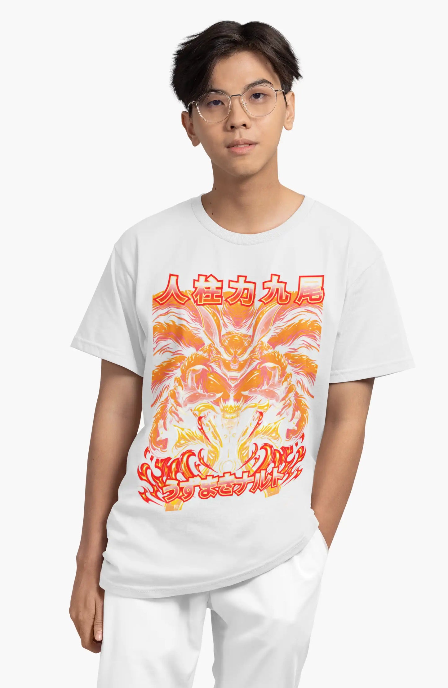 Plus-Size Unleashed Power Naruto Anime T-Shirt | 180 GSM Cotton | S–7XL | AWBlack
