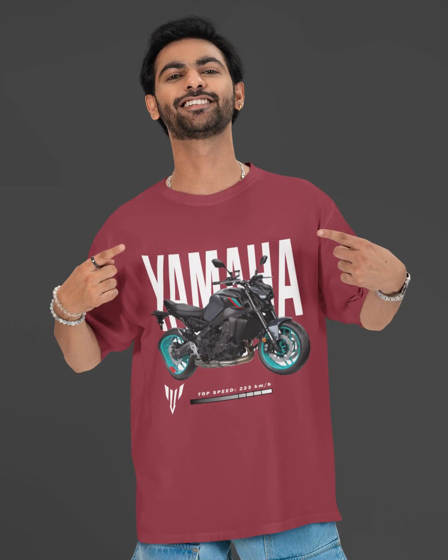 Yamaha MT-09 Motorcycle  Bike T-Shirt  | Multi-Fit Premium 180 GSM | S-7XL