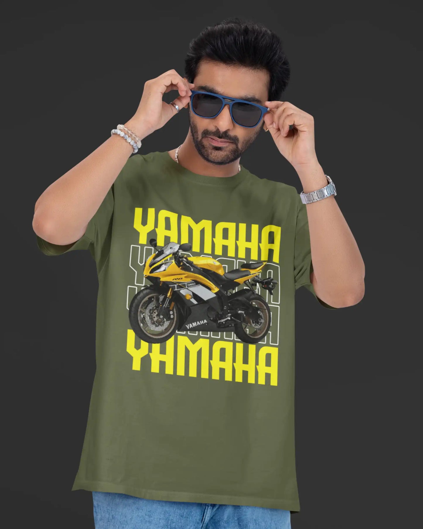 Yamaha R6 Plus-Size T-Shirt | 180 GSM Motorcycle Graphic Tee S–7XL | AWBlack