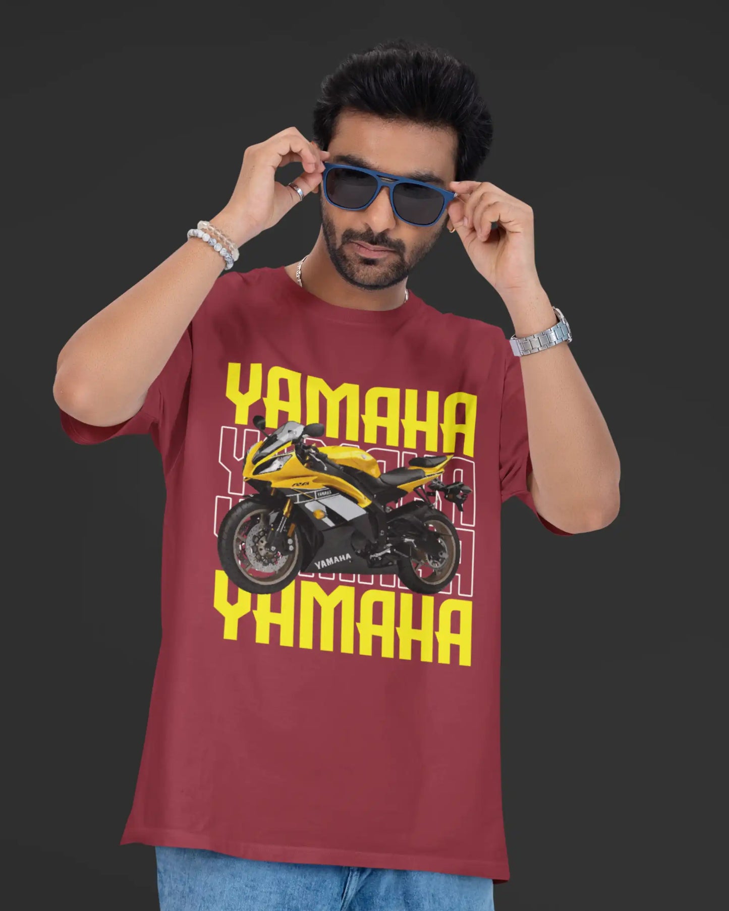 Yamaha R6 Motorcycle Bike T-Shirt  | Multi-Fit Premium 180 GSM | S-7XL