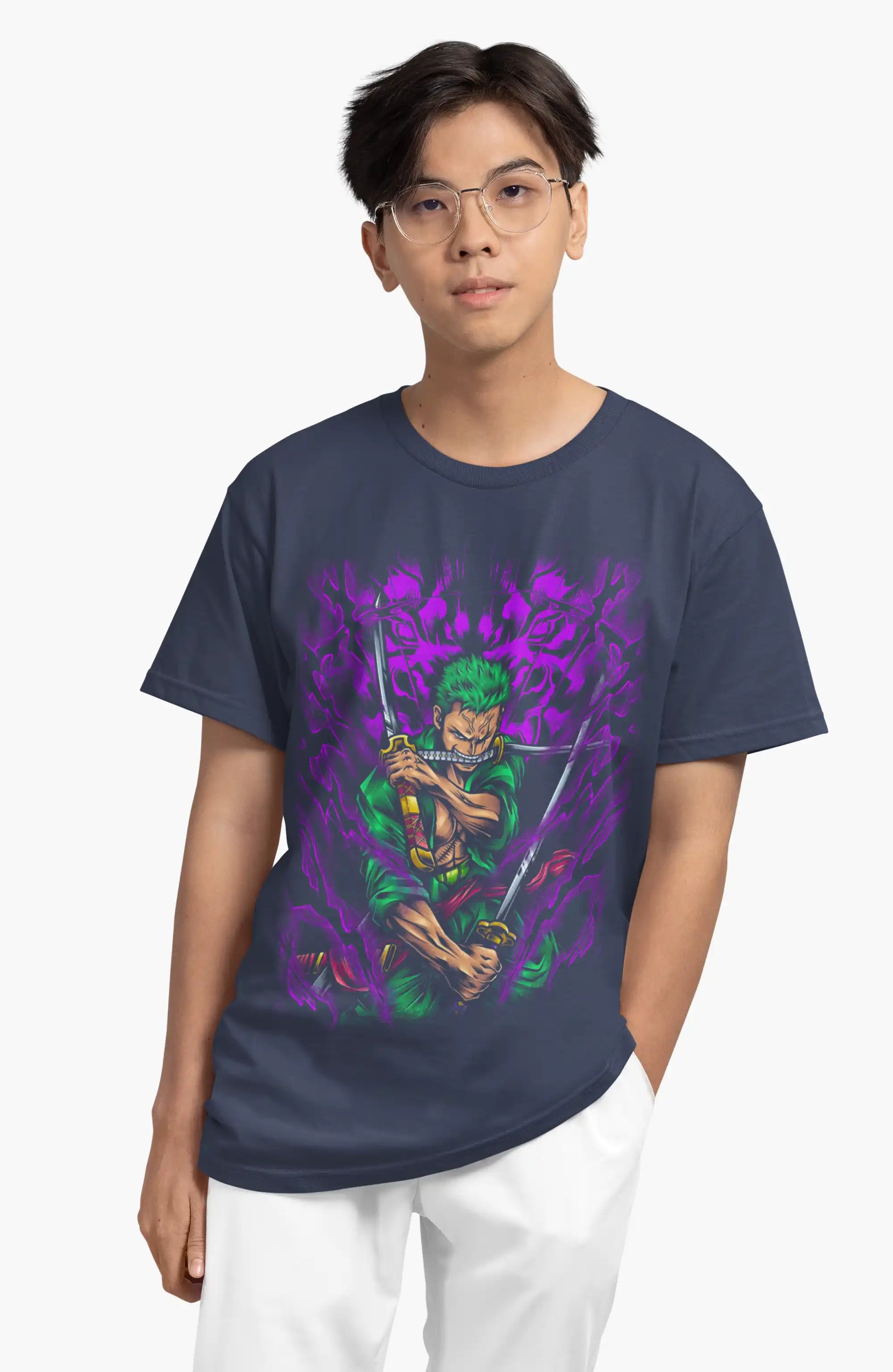 AWBlack zoro-one-piece-anime-premium-tshirt