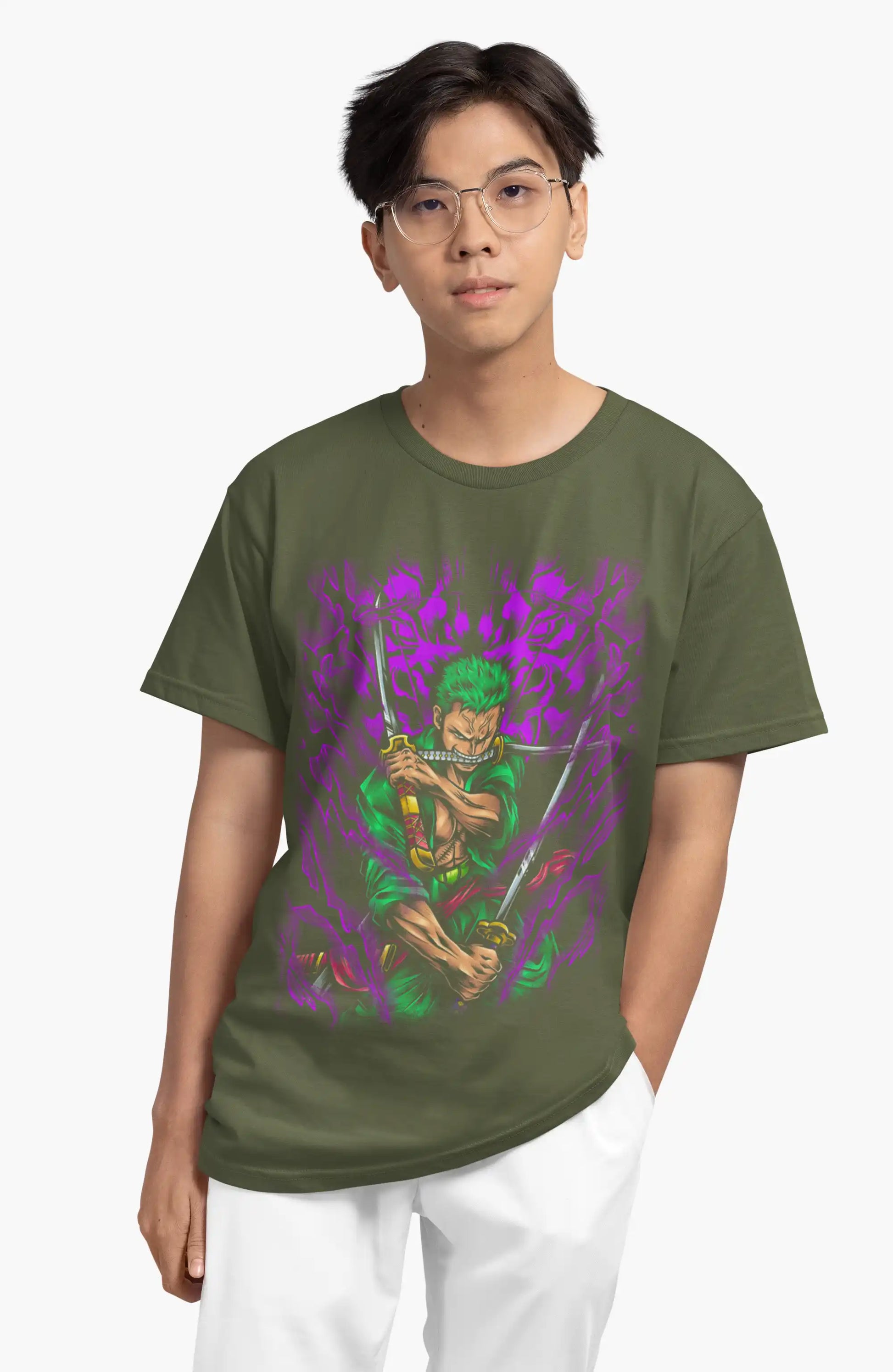 AWBlack zoro-one-piece-anime-premium-tshirt