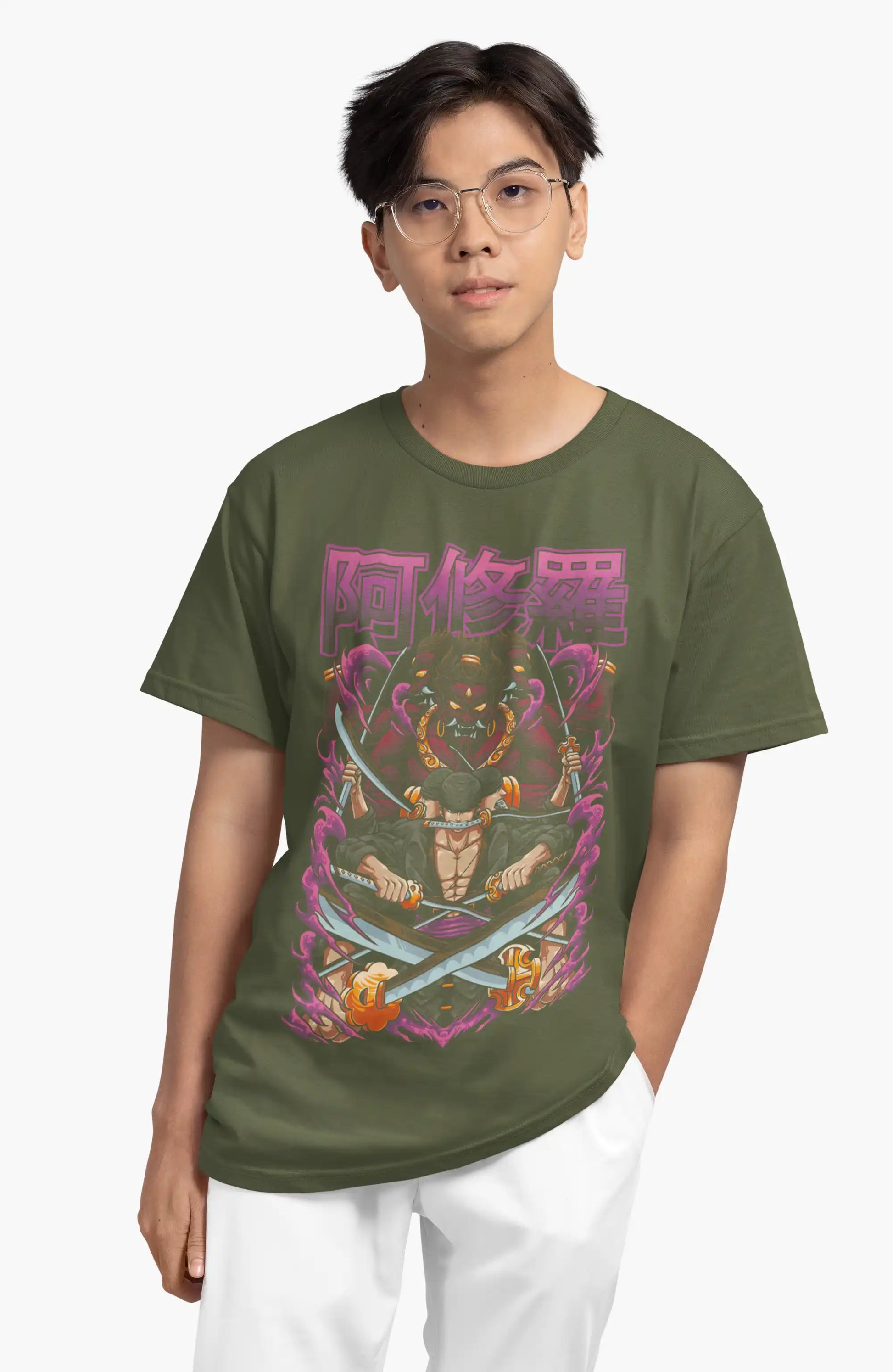 AWBlack zoro-warrior-one-piece-anime-tshirt