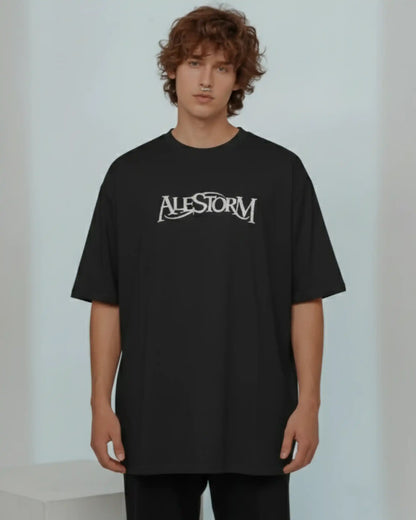 Alestorm Oversized T-Shirt | Heavy Metal Rock Band Graphic Tee | 240 GSM Cotton | XS-2XL | AWBlack