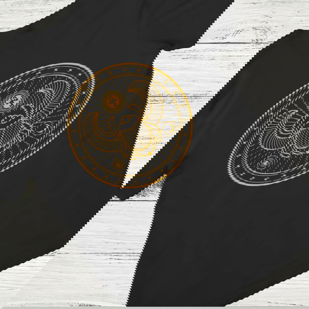 Ancient Secrets Illuminati Egyptian Beetle - Premium Black Tshirt - AWBlack