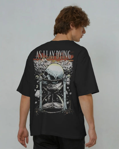 As I Lay Dying Oversized T-Shirt | Heavy Metal Rock Band Graphic Tee | 240 GSM Cotton | XS-2XL | AWBlack