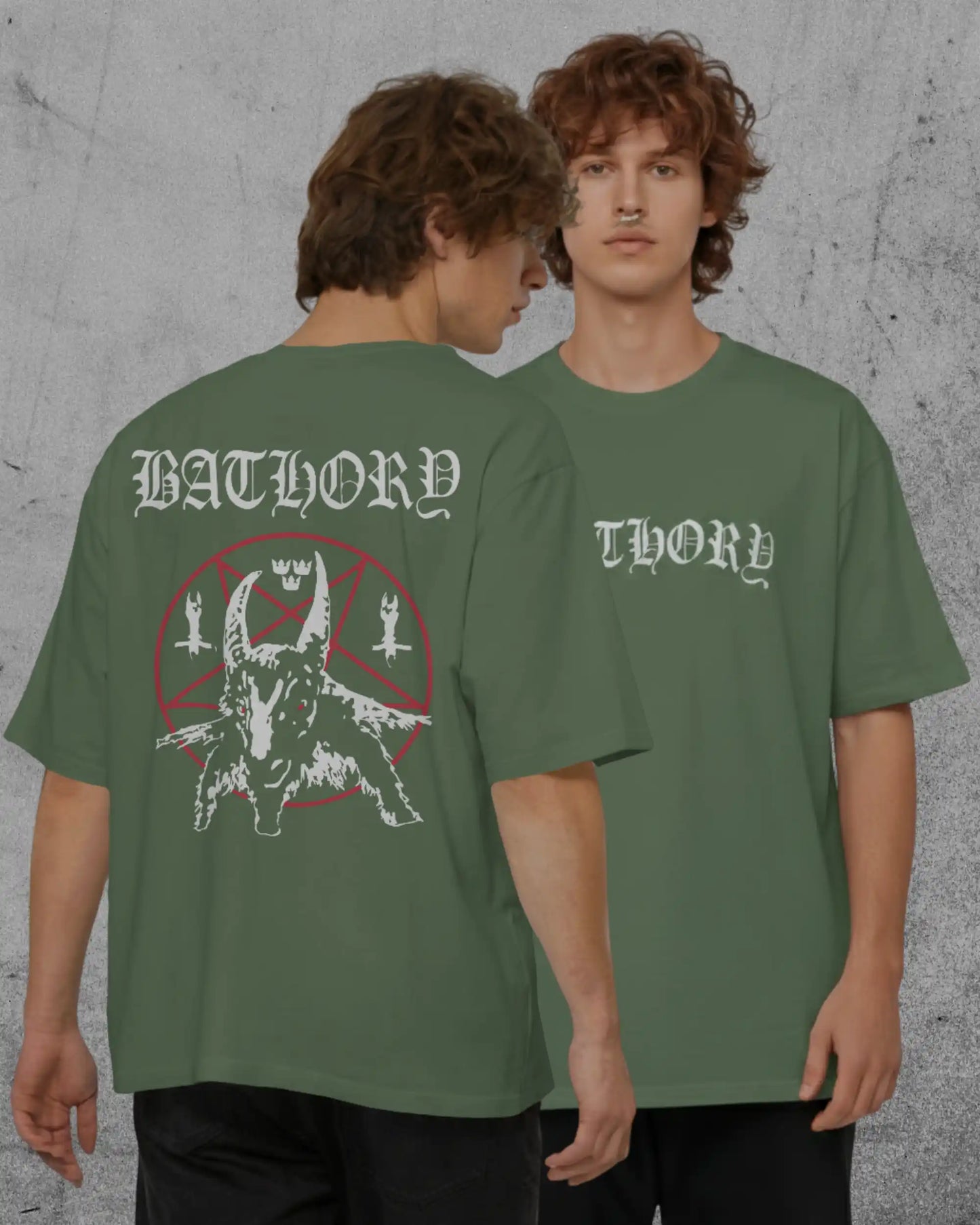 Bathory Oversized T-Shirt | Heavy Metal Rock Band Graphic Tee | 240 GSM Cotton | XS-2XL | AWBlack
