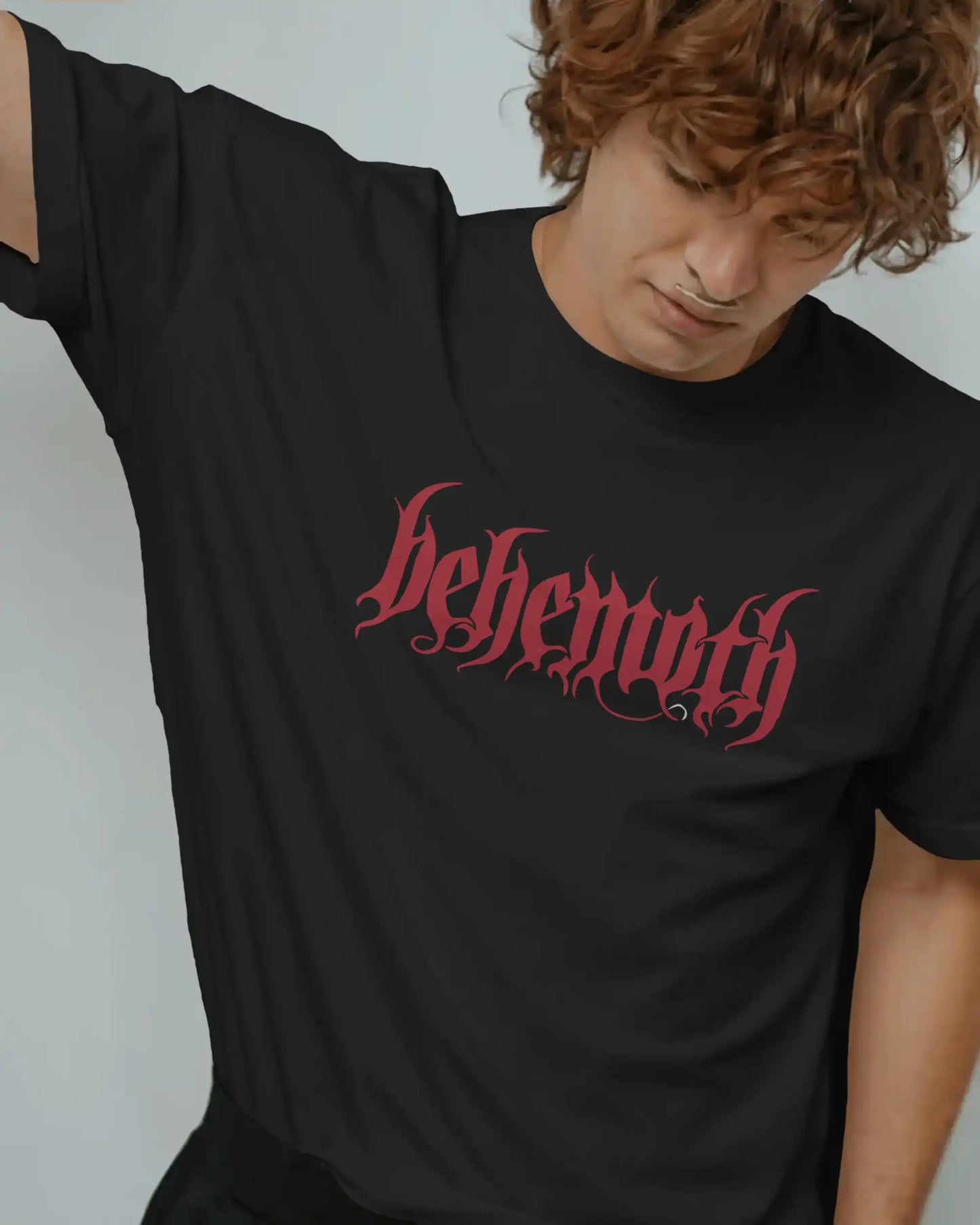 Behemoth Oversized T-Shirt | Heavy Metal Rock Band Graphic Tee | 240 GSM Cotton | XS-2XL | AWBlack
