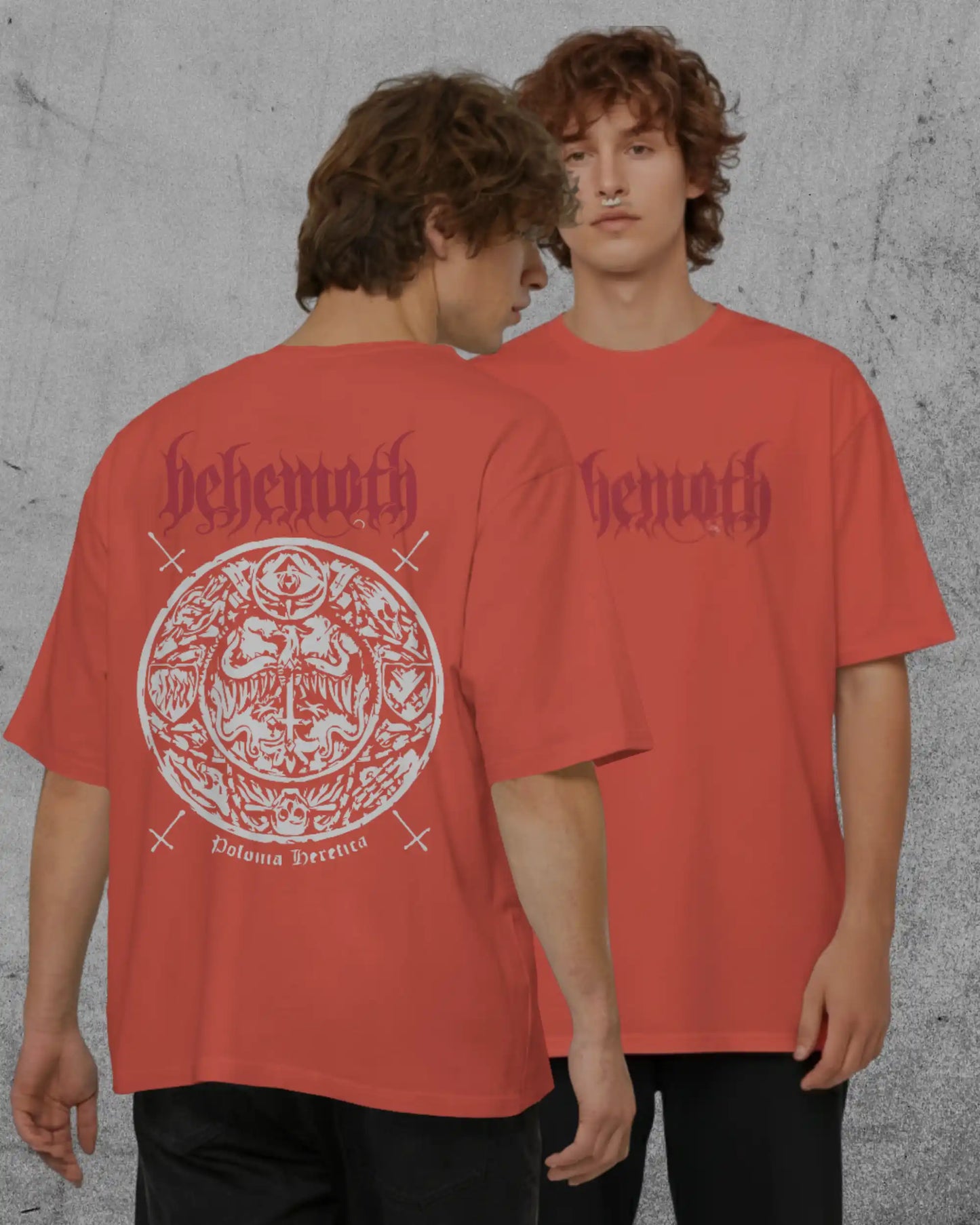 Behemoth Oversized T-Shirt | Heavy Metal Rock Band Graphic Tee | 240 GSM Cotton | XS-2XL | AWBlack