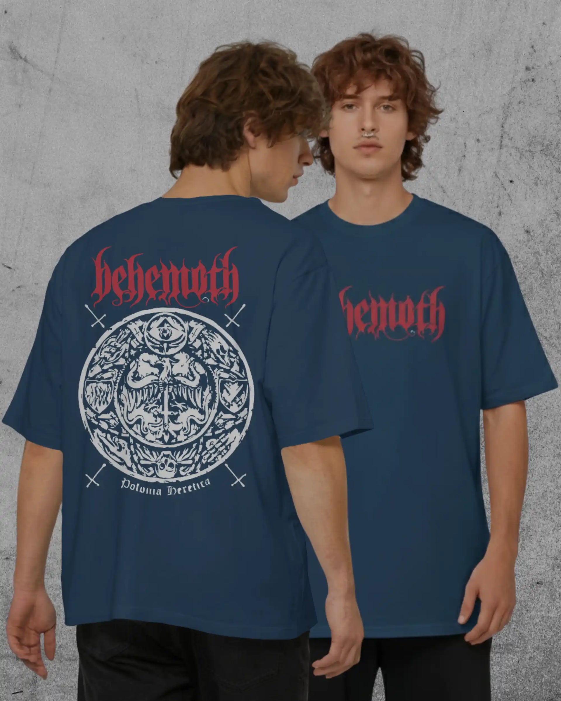 Behemoth Oversize T-Shirt | 240 GSM Rock Band Tee XS-2XL – AWBlack