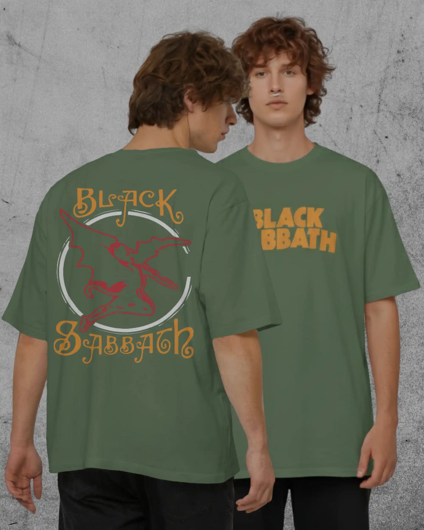 Black Sabbath Oversized T-Shirt | Heavy Metal Rock Band Graphic Tee | 240 GSM Cotton | XS-2XL | AWBlack