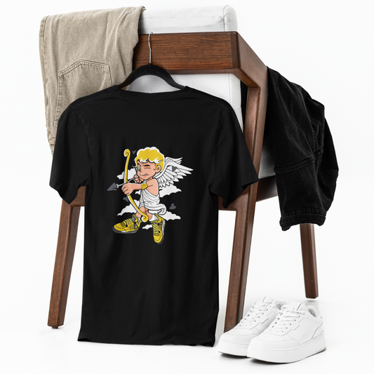 Cupid Kid - The Archery of Love - Premium Black Tshirt - AWBlack