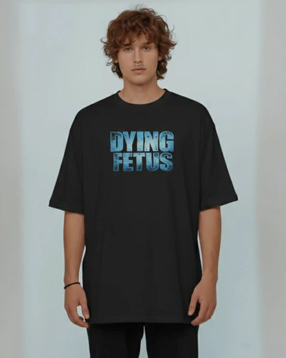 Dying Fetus Oversized T-Shirt | Heavy Metal Rock Band Graphic Tee | 240 GSM Cotton | XS-2XL | AWBlack