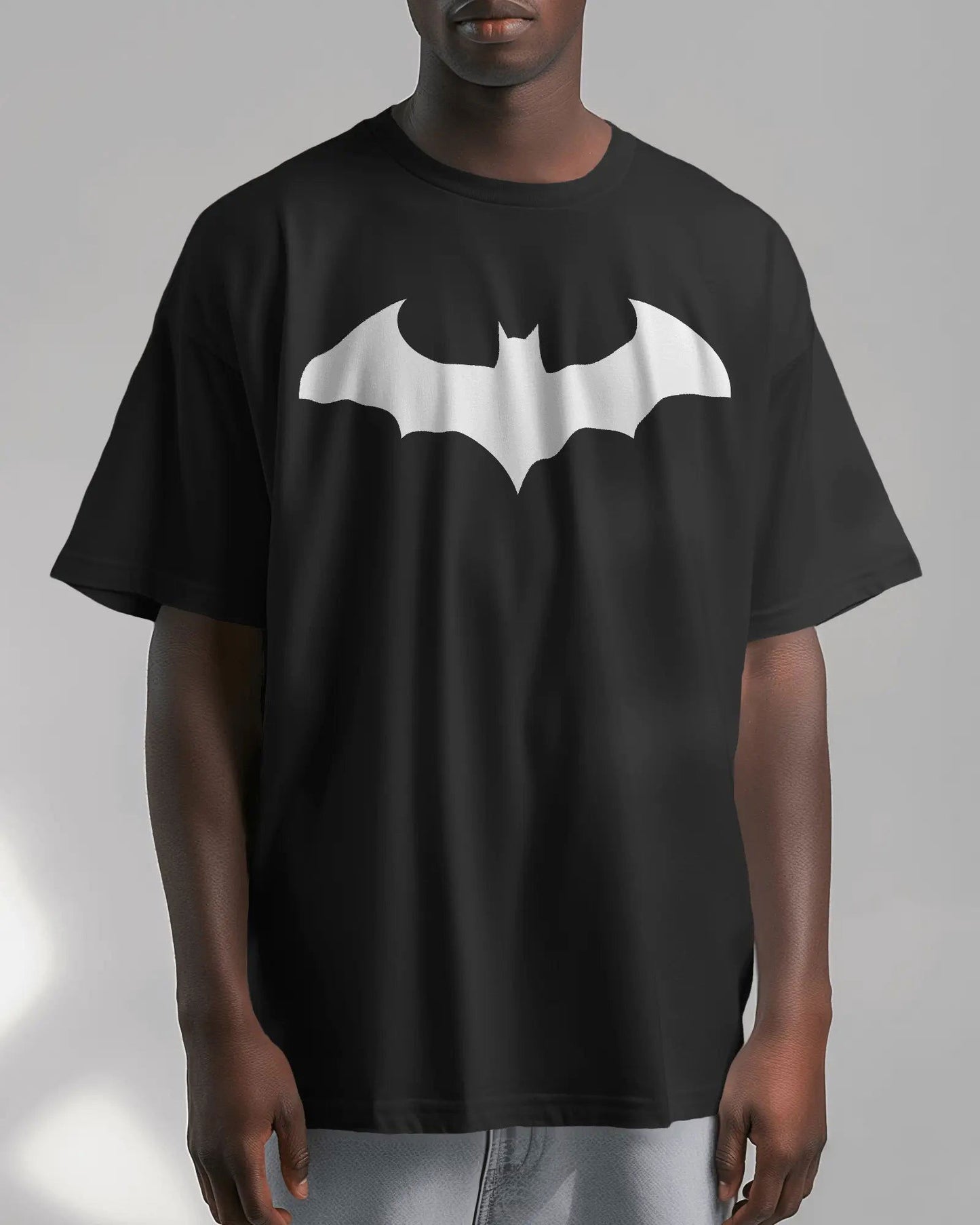 Gotham Guardian Batman Emblem - Premium Oversized T-Shirt - AWBlack
