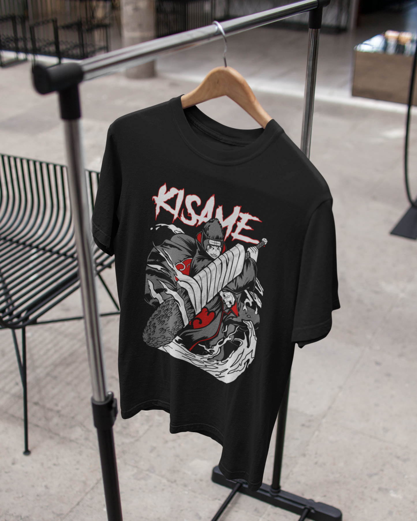 Kisame Unleashed Naruto-Inspired - Premium Black T-shirt - AWBlack