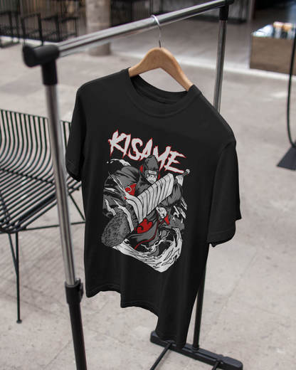 Kisame Unleashed Naruto-Inspired - Premium Black T-shirt - AWBlack