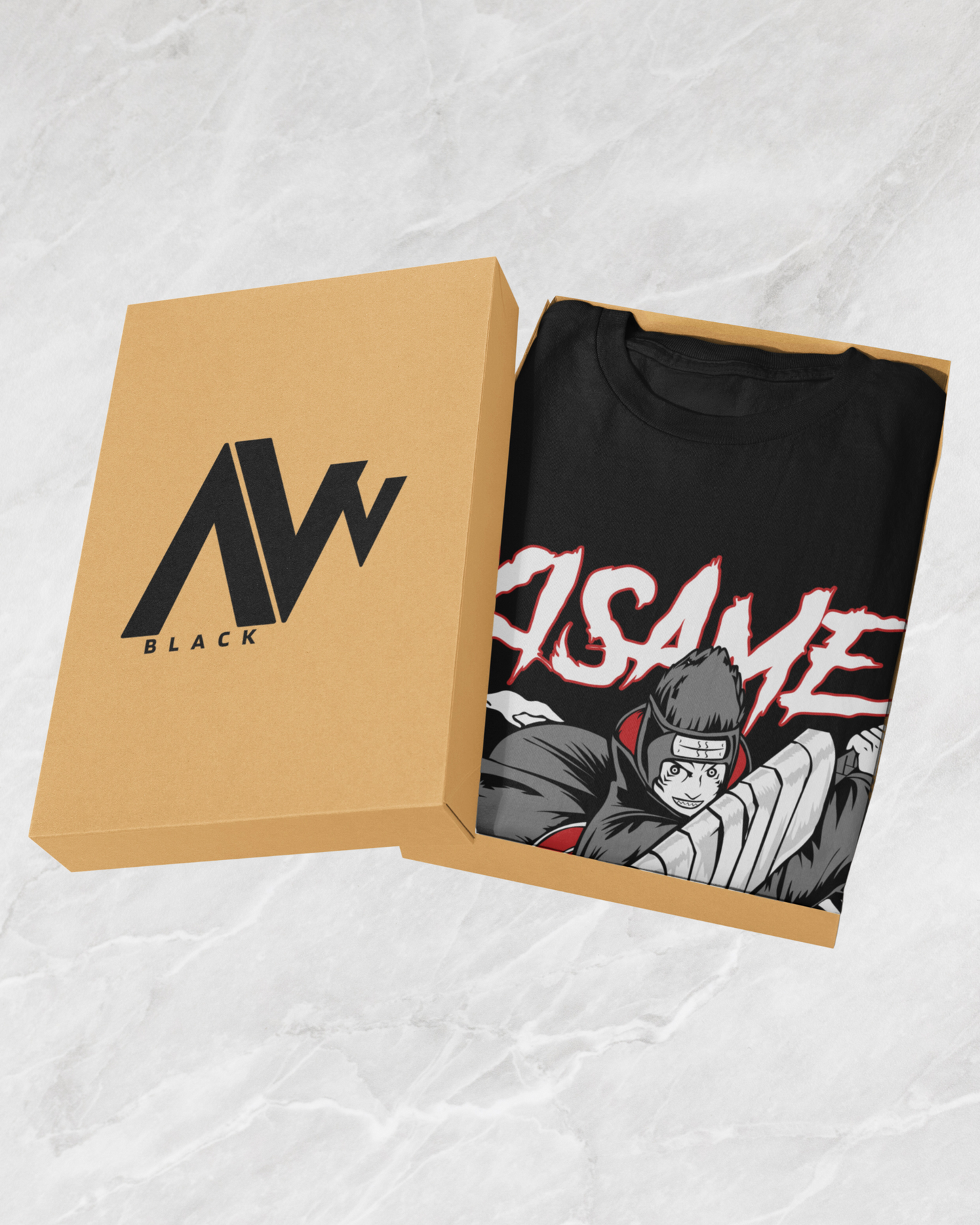 Kisame Unleashed Naruto-Inspired - Premium Black T-shirt - AWBlack