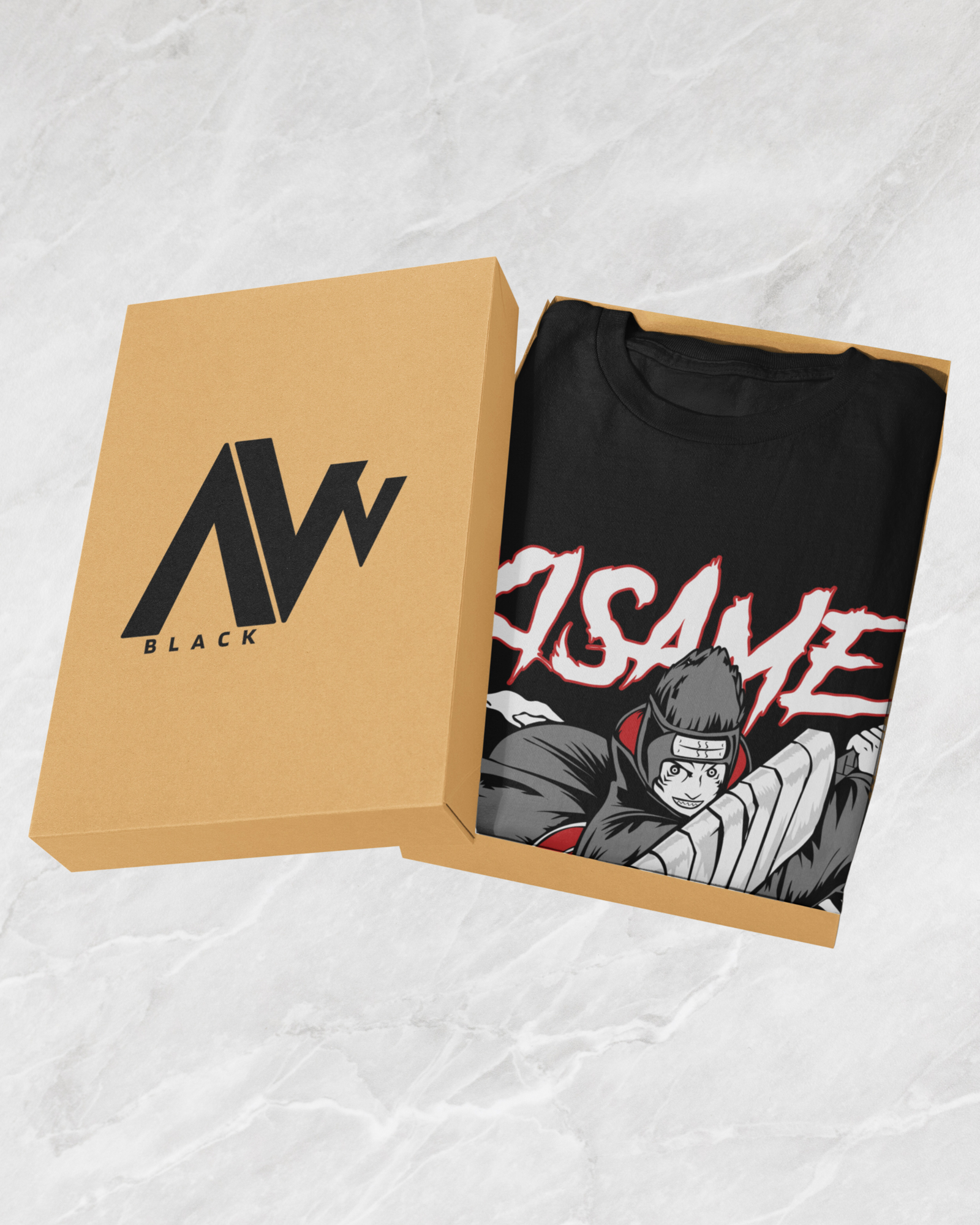 Kisame Unleashed Naruto-Inspired - Premium Black T-shirt - AWBlack