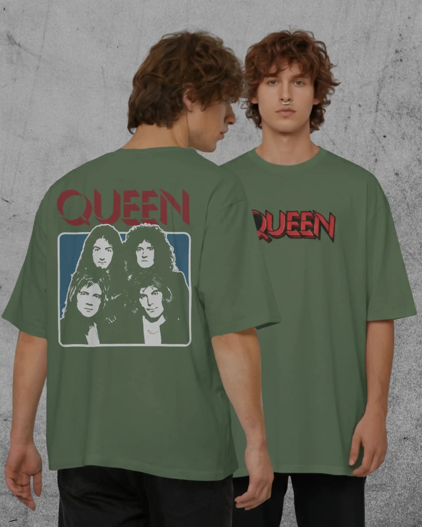 Queen Oversized T-Shirt | Heavy Metal Rock Band Graphic Tee | 240 GSM Cotton | XS-2XL | AWBlack