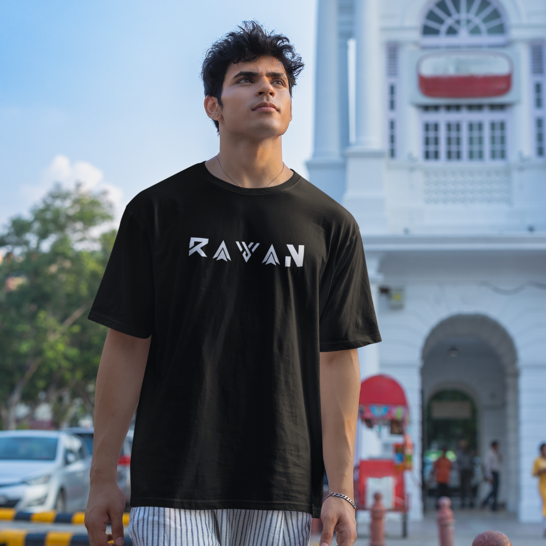 Ravan - The Ten-Headed Titan of Ramayana - Premium Black Tshirt - AWBlack
