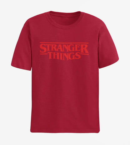 Stranger Things Logo T-Shirt | Multi-Fit Premium 180 GSM Cotton | S–7XL