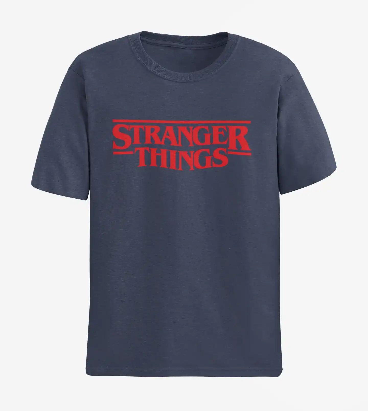 Stranger Things Logo T-Shirt | Multi-Fit Premium 180 GSM Cotton | S–7XL