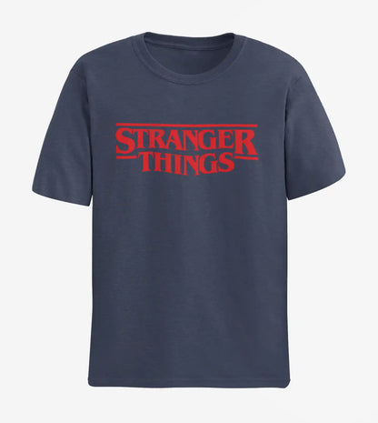 Stranger Things Logo T-Shirt | Multi-Fit Premium 180 GSM Cotton | S–7XL