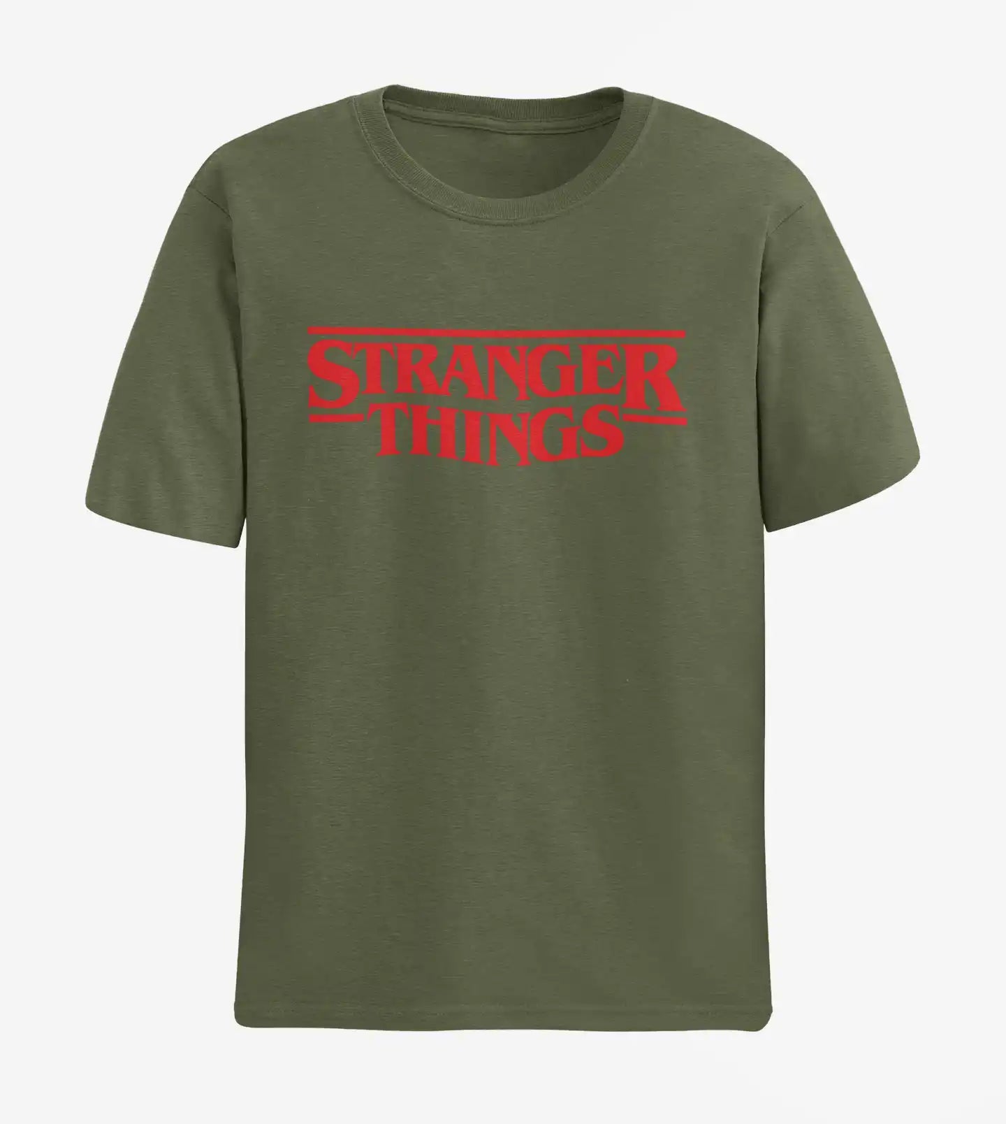 Stranger Things Logo T-Shirt | Multi-Fit Premium 180 GSM Cotton | S–7XL
