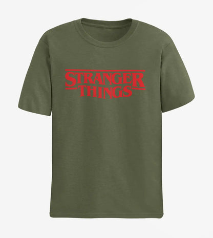 Stranger Things Logo T-Shirt | Multi-Fit Premium 180 GSM Cotton | S–7XL
