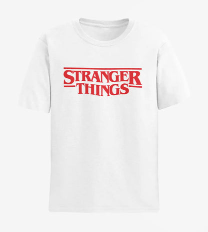 Stranger Things Logo T-Shirt | Multi-Fit Premium 180 GSM Cotton | S–7XL